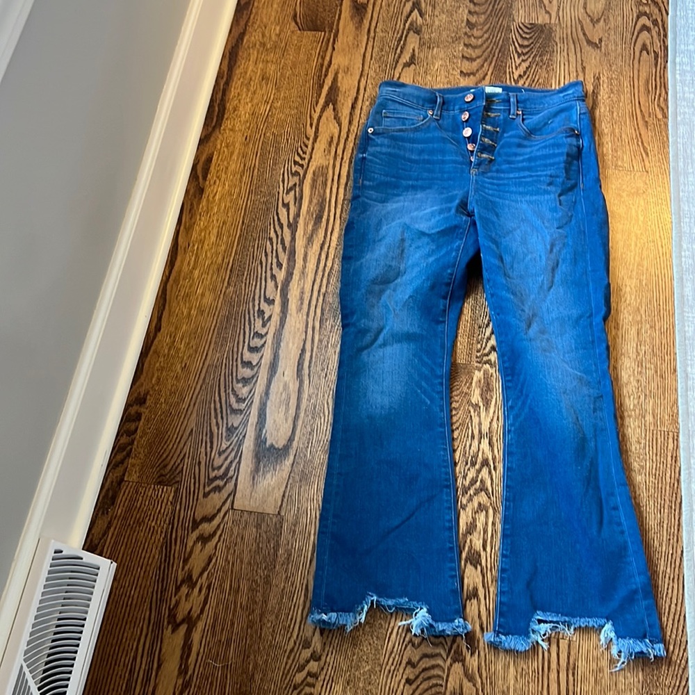 Loft Crop Flare Denim